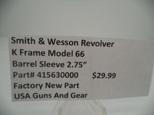 415630000 Smith & Wesson Revolver K Frame Model 66 Barrel Sleeve 2.75"
