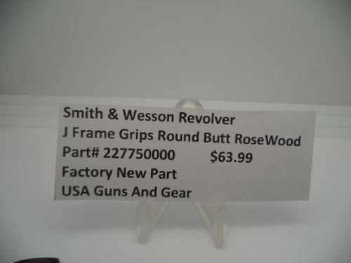 227750000 Smith & Wesson Revolver J Frame Grips Round Butt Rosewood