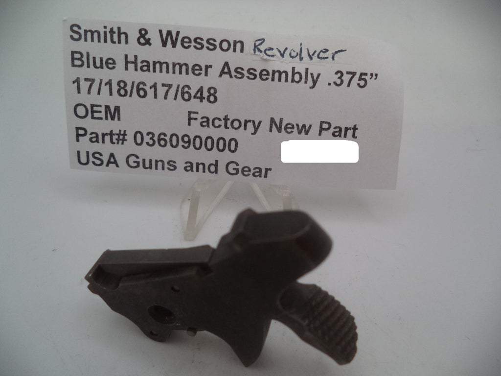 Smith & Wesson K Frame Blue Hammer Assembly .375" Wide Spur - Models 17/18/617/648 - 036090000