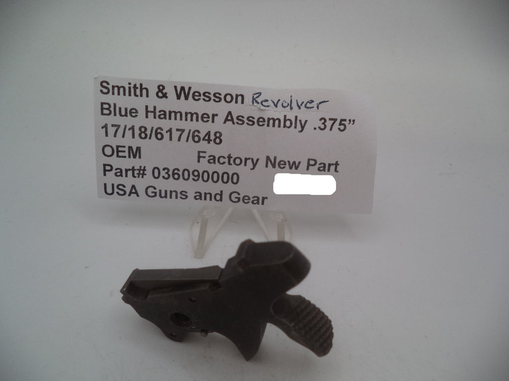Smith & Wesson K Frame Blue Hammer Assembly .375" Wide Spur - Models 17/18/617/648 - 036090000