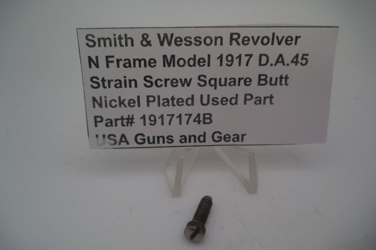 Smith & Wesson Revolver N Frame Model 1917 Strain Screw Square Butt D.A. .45 Used 1917174B