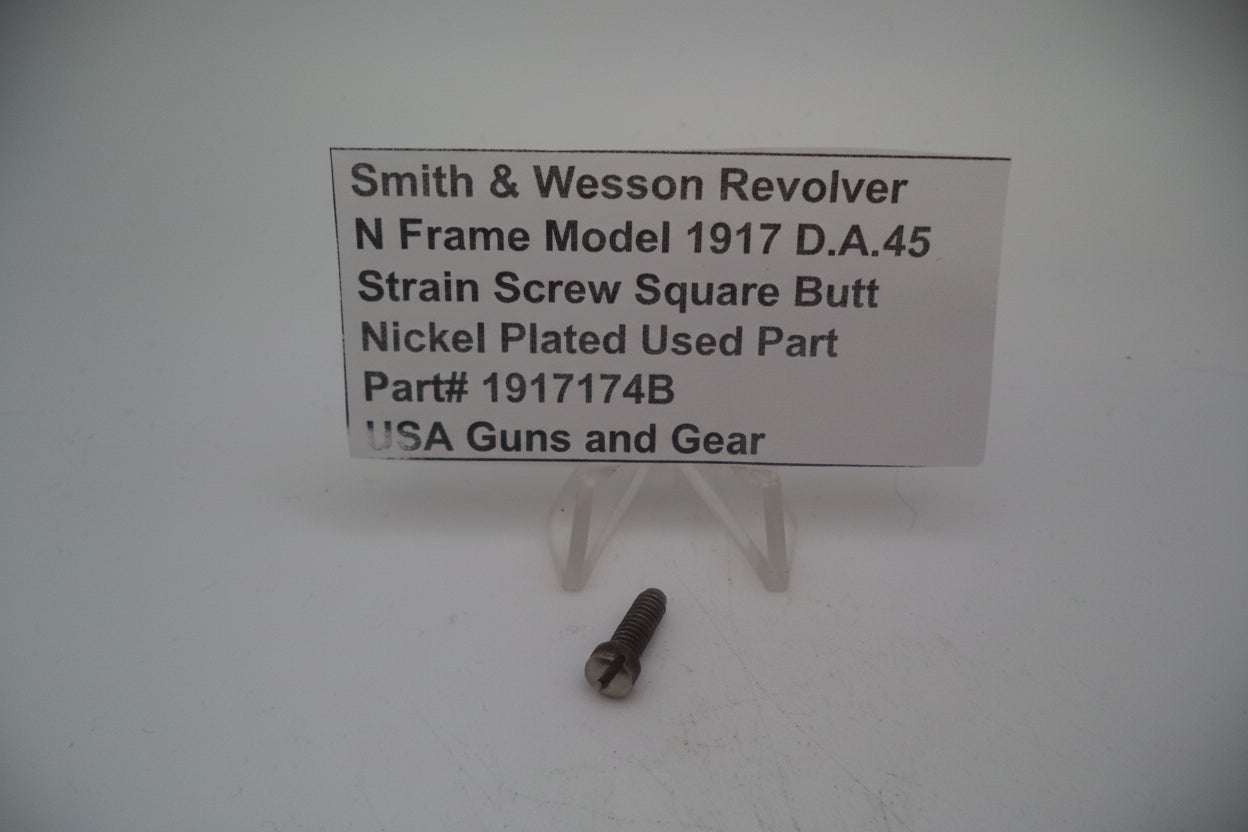 Smith & Wesson Revolver N Frame Model 1917 Strain Screw Square Butt D.A. .45 Used 1917174B