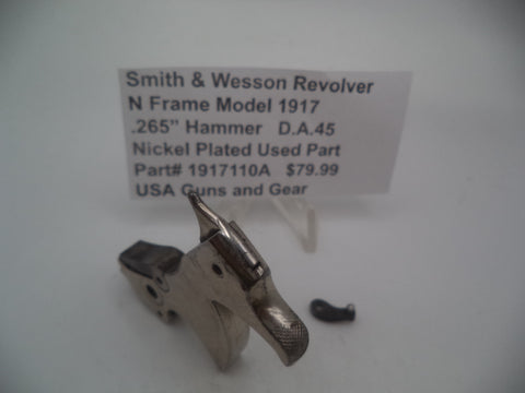 1917110A Smith & Wesson Revolver N Frame Model 1917 .265" Hammer D.A.45 Used