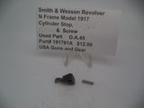 191781A Smith & Wesson N Frame Model 1917 Cylinder Stop And Spring Used