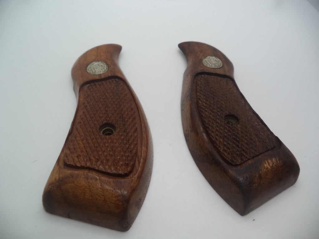 Smith & Wesson K & L Frame Vintage Wood Grips Round Butt - G3