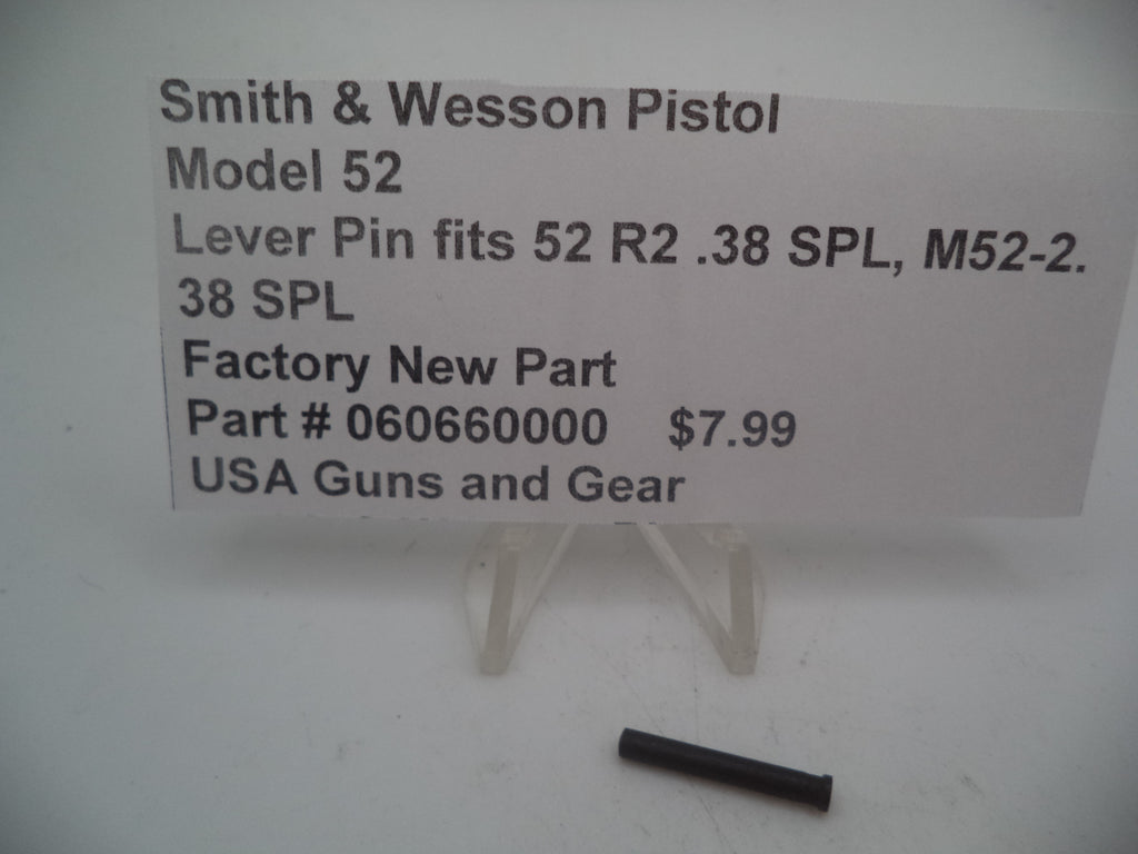 060660000 Smith & Wesson Pistol Model 52 Lever Pin New