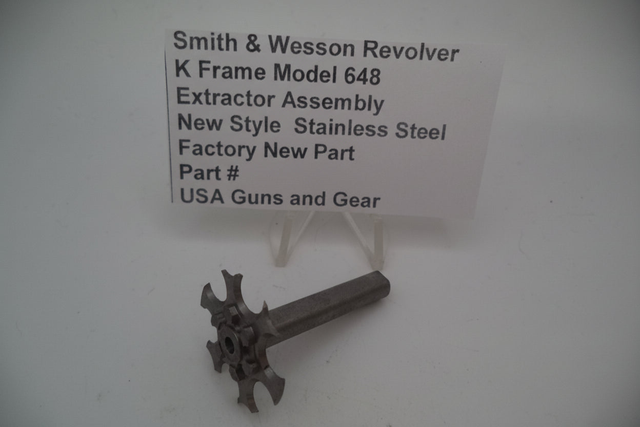 Smith & Wesson K Frame Model 648 .22 Magnum Extractor Assembly Stainless Steel Factory New Part 213890000