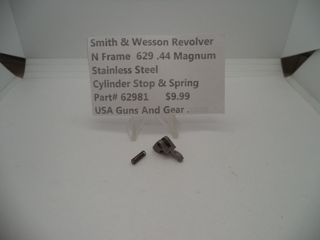 62981 S&W N Frame Revolver Model 629-6 Cylinder Stop & Spring