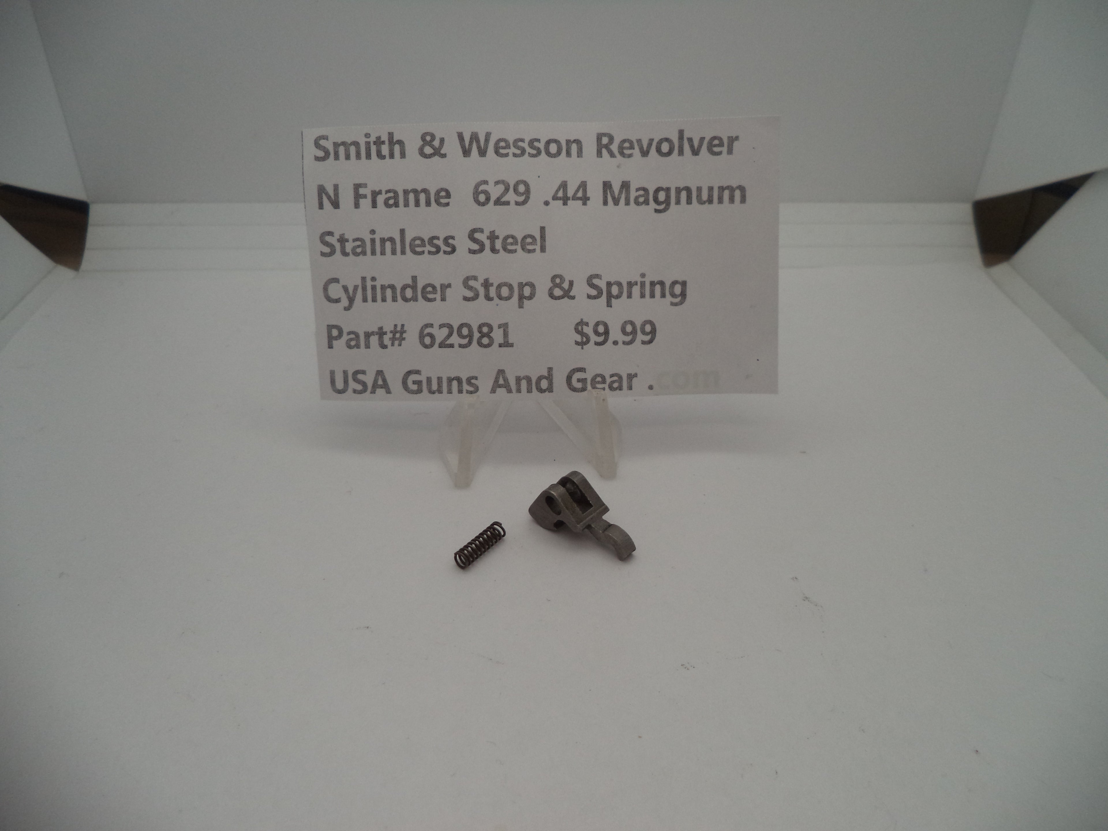 62981 S&W N Frame Revolver Model 629-6 Cylinder Stop & Spring