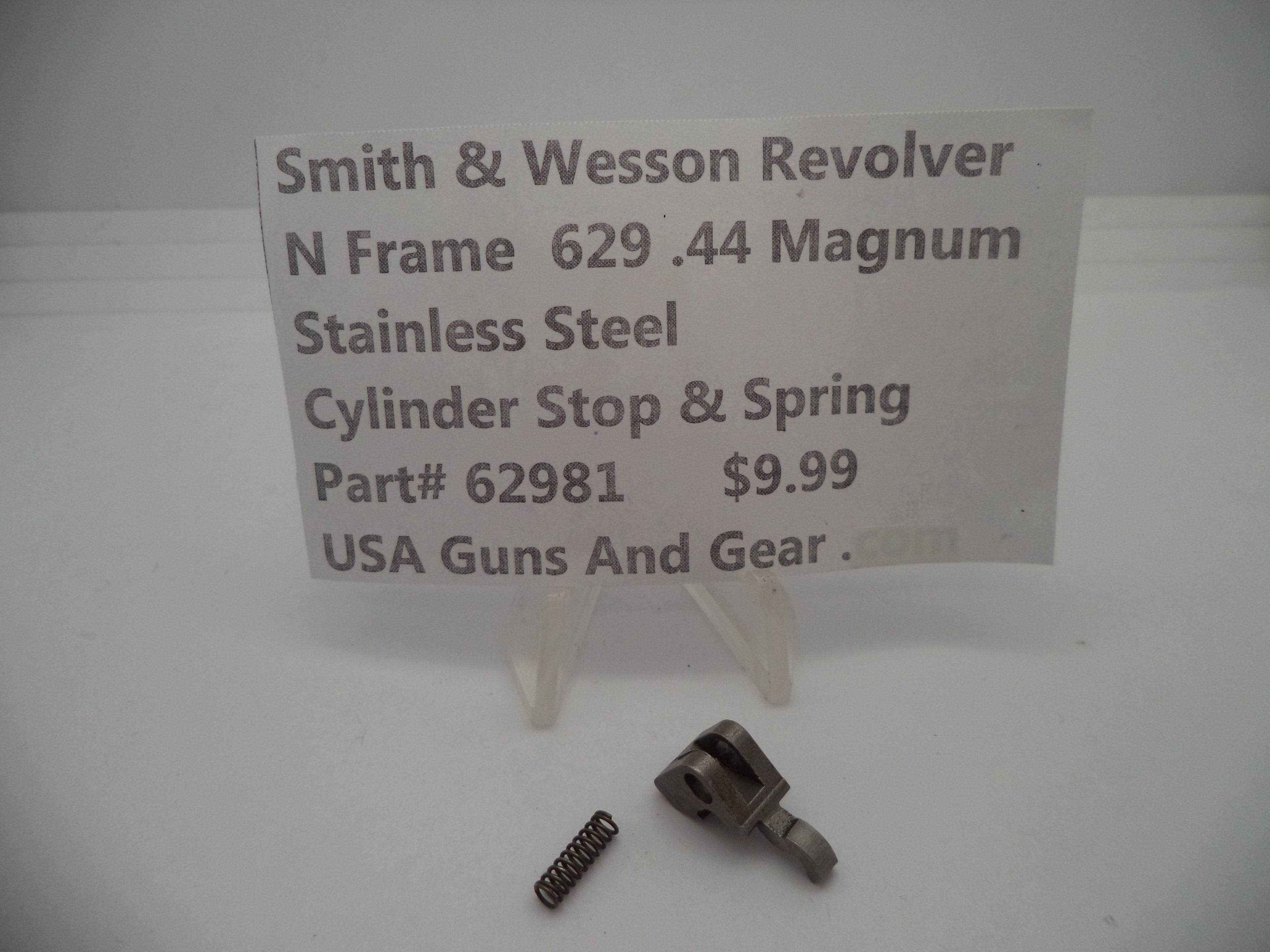 62981 S&W N Frame Revolver Model 629-6 Cylinder Stop & Spring