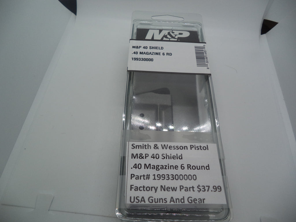 Smith & Wesson M&P Shield 40 Magazine - 6 Round .40 S&W - Factory OEM 199330000