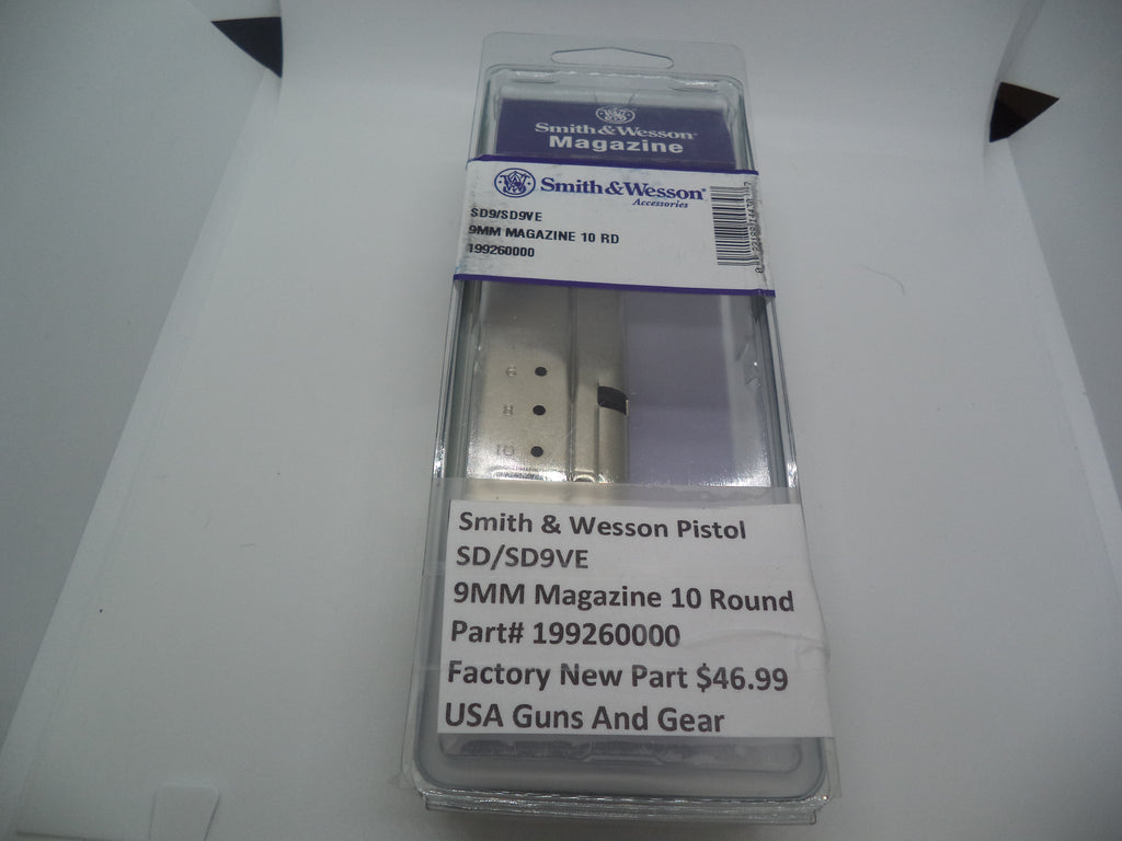 S&W SD9 VE 10-Round Magazine 9mm | OEM 199260000