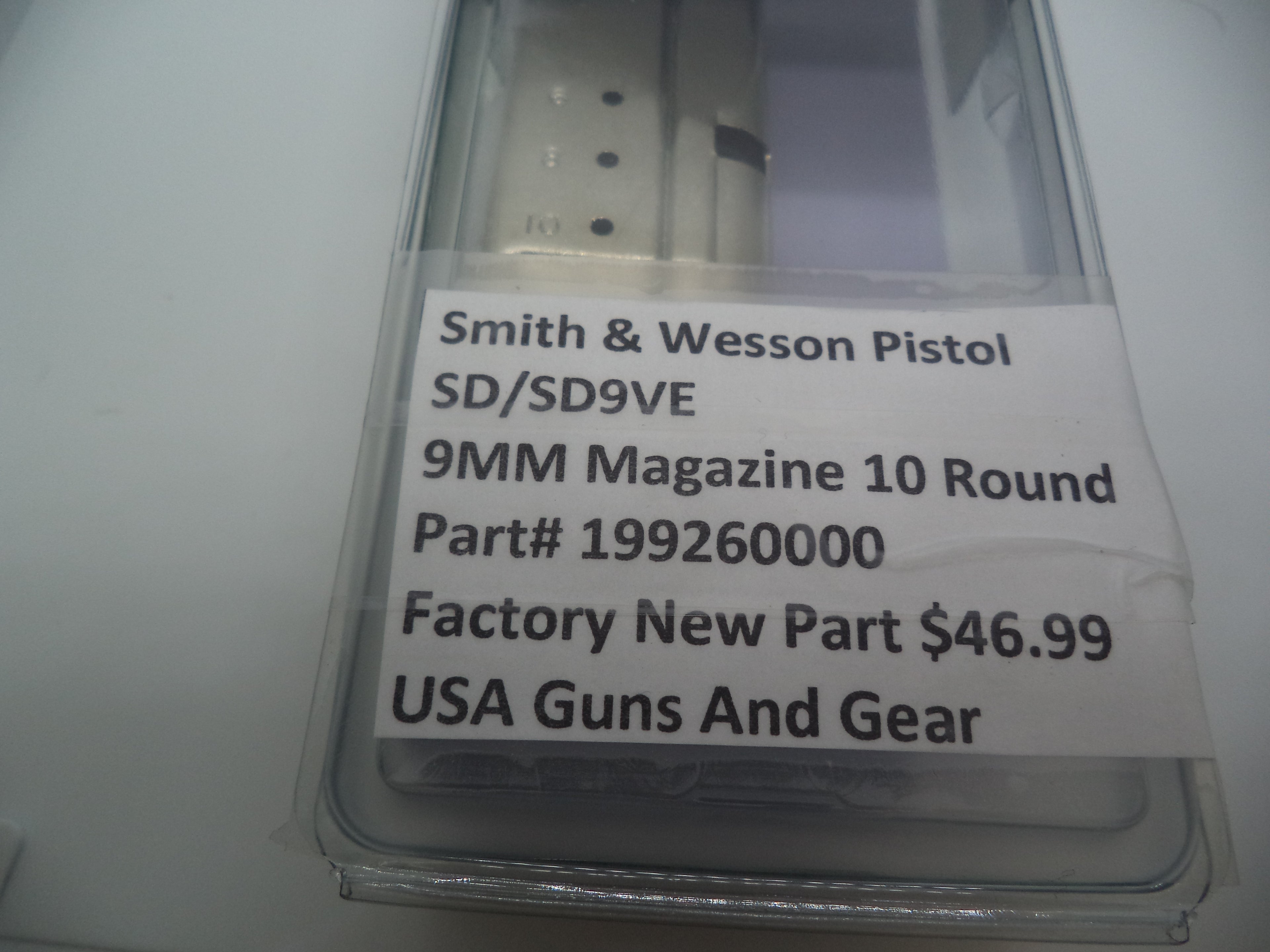 S&W SD9 VE 10-Round Magazine 9mm | OEM 199260000