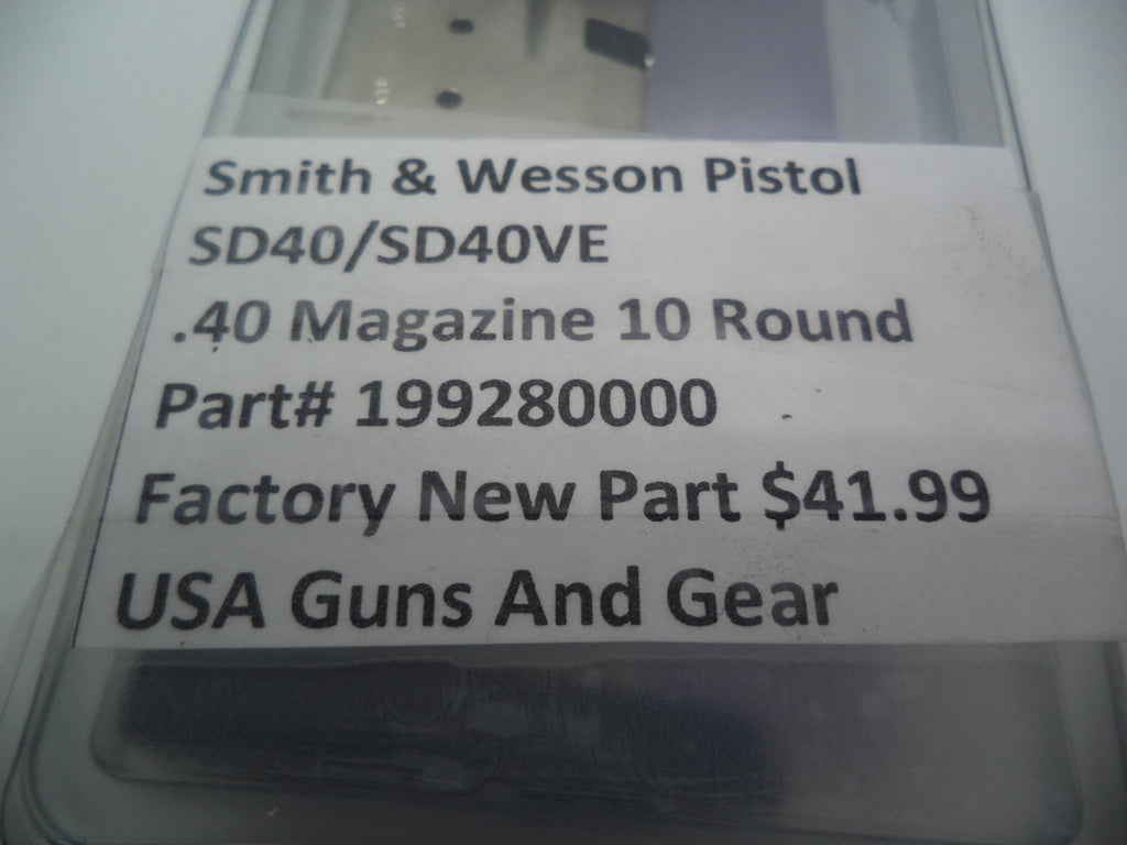 S&W SD40 VE 10-Round Magazine .40 S&W | OEM 199280000