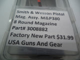 3008882 Smith & Wesson Pistol Mag. Assy. M&P .380  8  Round Magazine Factory New