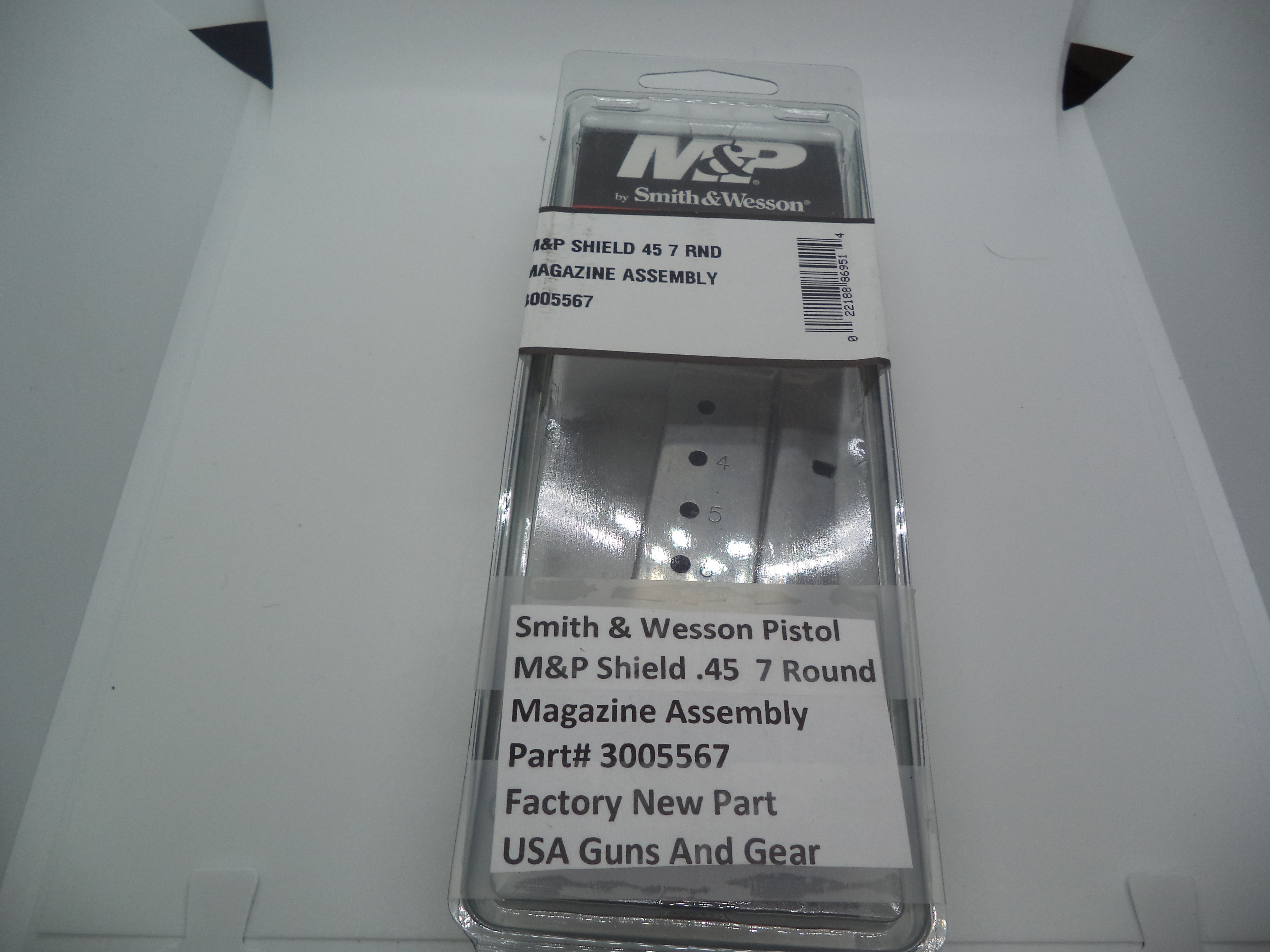 S&W M&P Shield 45 Magazine 7 Round M2.0 & 1.0 | OEM 3005567