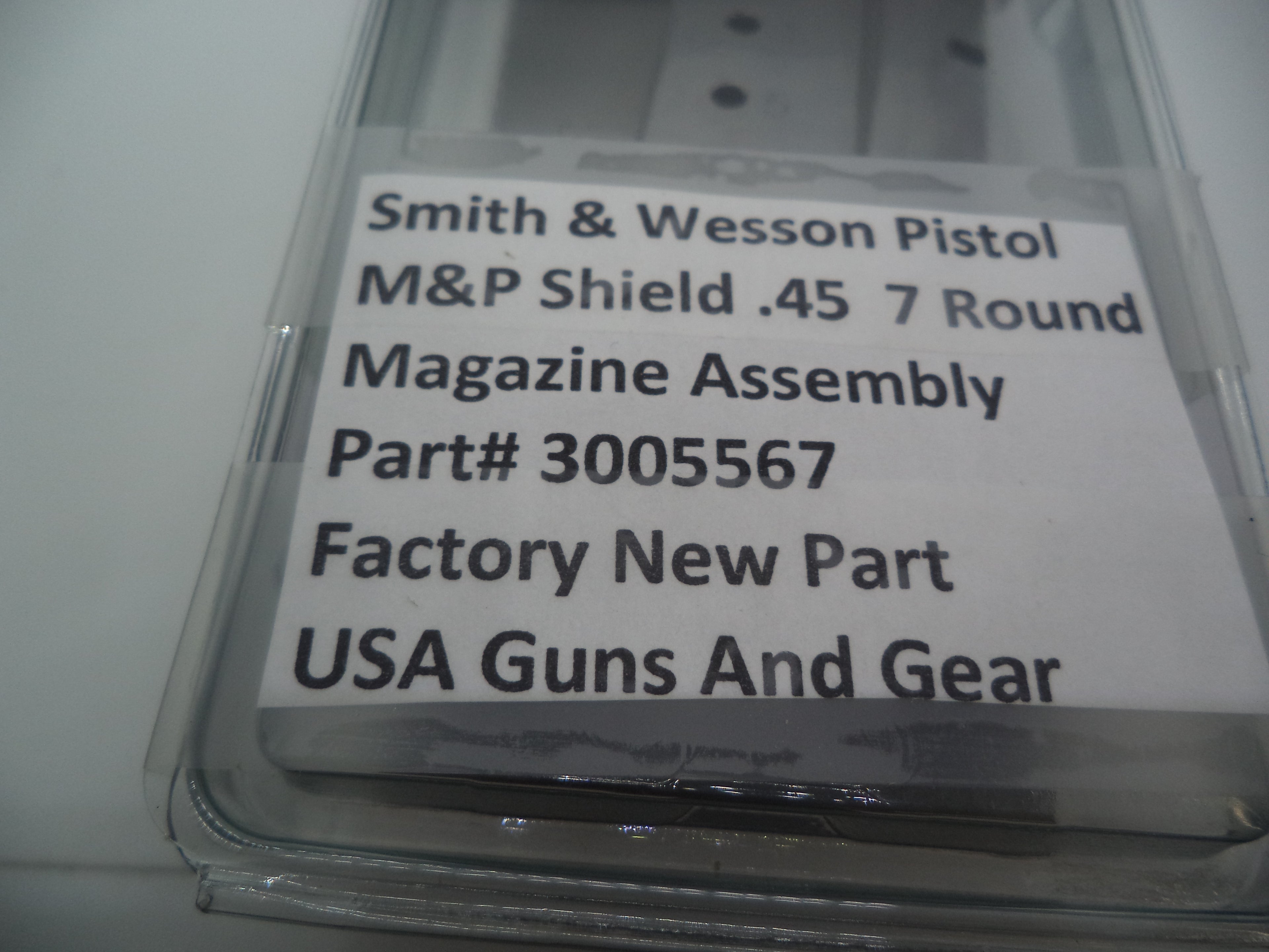 S&W M&P Shield 45 Magazine 7 Round M2.0 & 1.0 | OEM 3005567