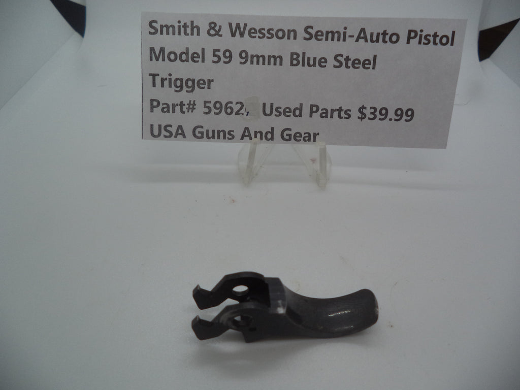 Part# 5962 Smith & Wesson Model 59 9MM Trigger Used Blue Steel 9MM