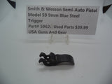 Part# 5962 Smith & Wesson Model 59 9MM Trigger Used Blue Steel 9MM