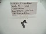 6103U Smith & Wesson Pistol Model 39 Release Lever Used Part 9MM
