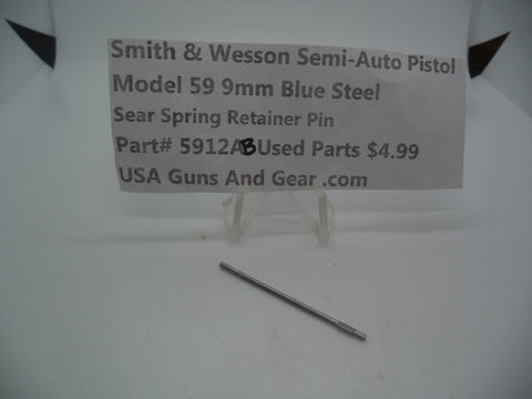 5912AB Smith & Wesson Pistol Model 59 9 MM Sear Spring Retainer Pin Used Parts