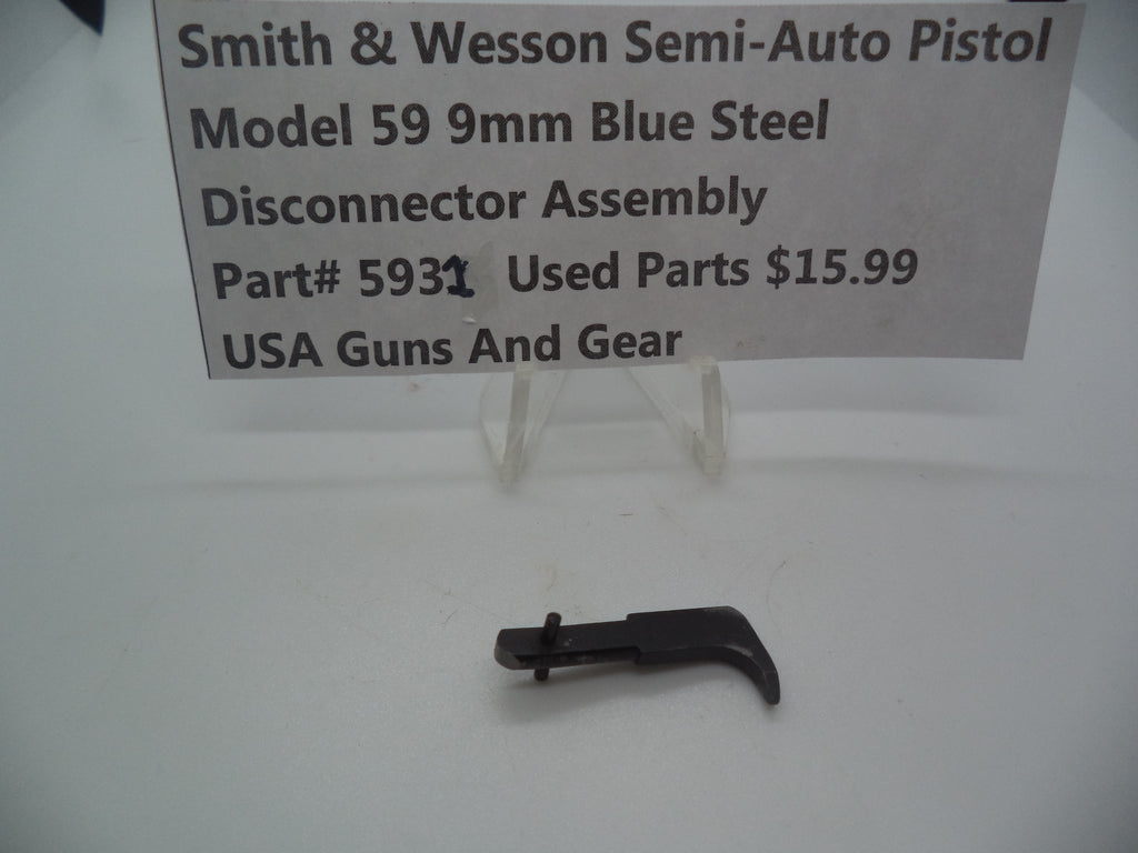 Part#5931 Smith & Wesson Model 59 9MM Disconnector Assembly Used Blue Steel 9MM