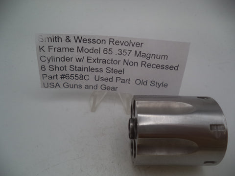 6558C Smith & Wesson K Frame Model 65 .357 Magnum Cylinder W/Extractor Non_Recessed Used