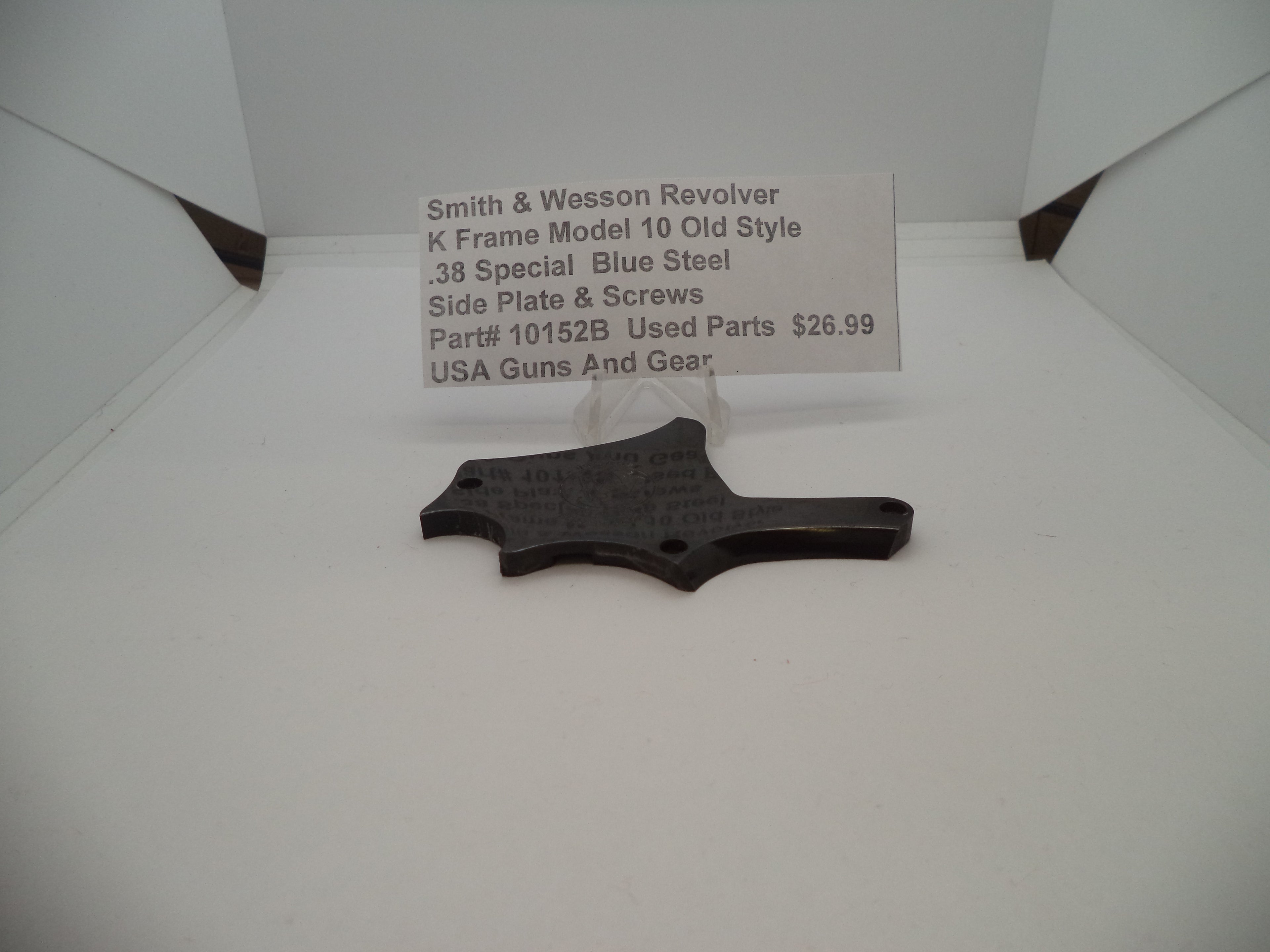 S&W K Frame Model 10 Side Plate & Screws .38 Special 10152B