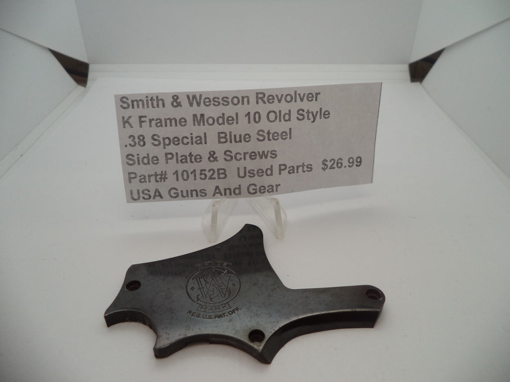 S&W K Frame Model 10 Side Plate & Screws .38 Special 10152B