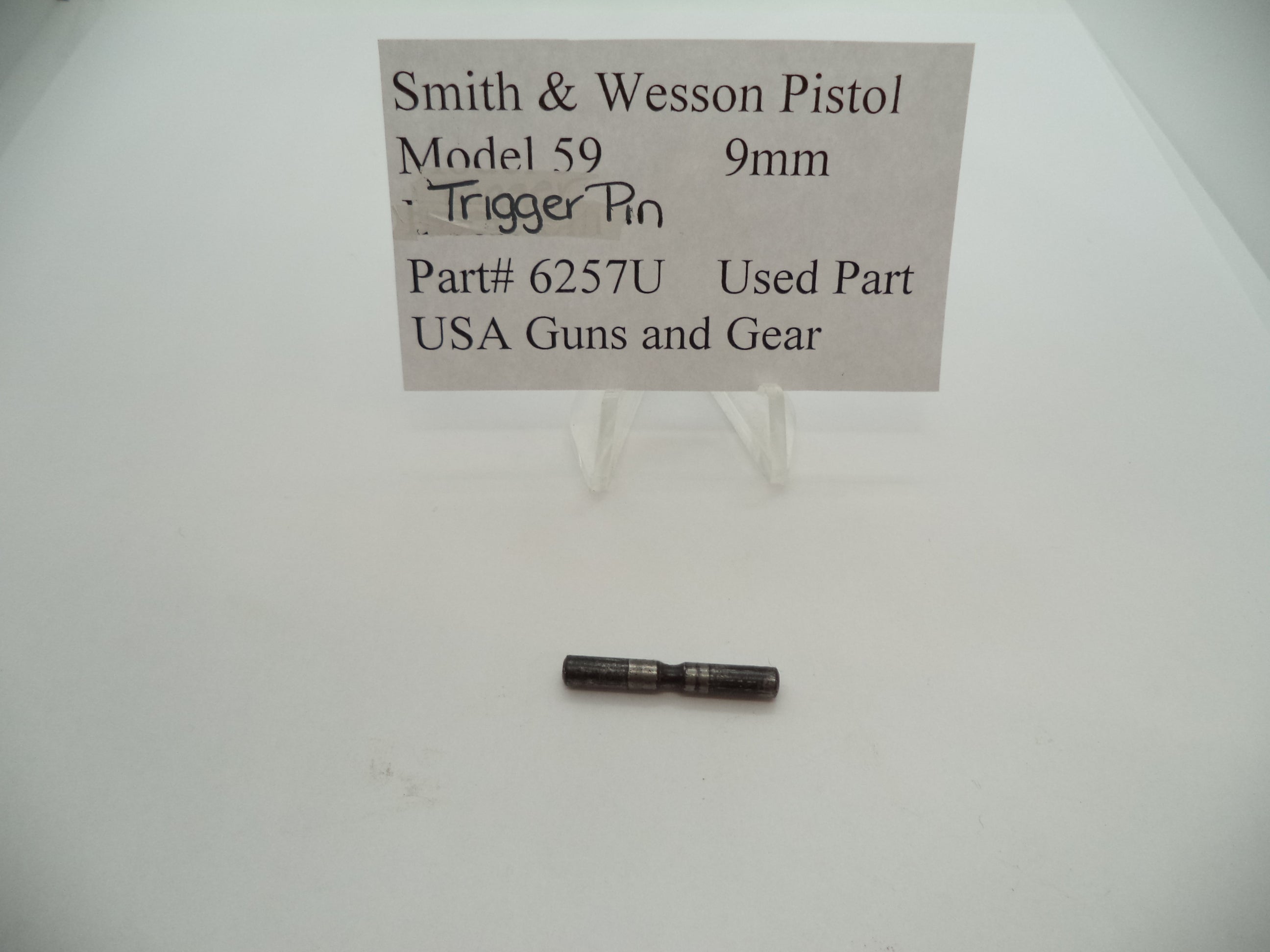 6257U Smith & Wesson Pistol Model 59 Trigger Pin Used Part 9MM