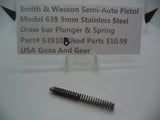 63910B Smith & Wesson Semi-Auto Pistol Model 639 Stainless Steel 9MM Draw Bar Plunger & Spring