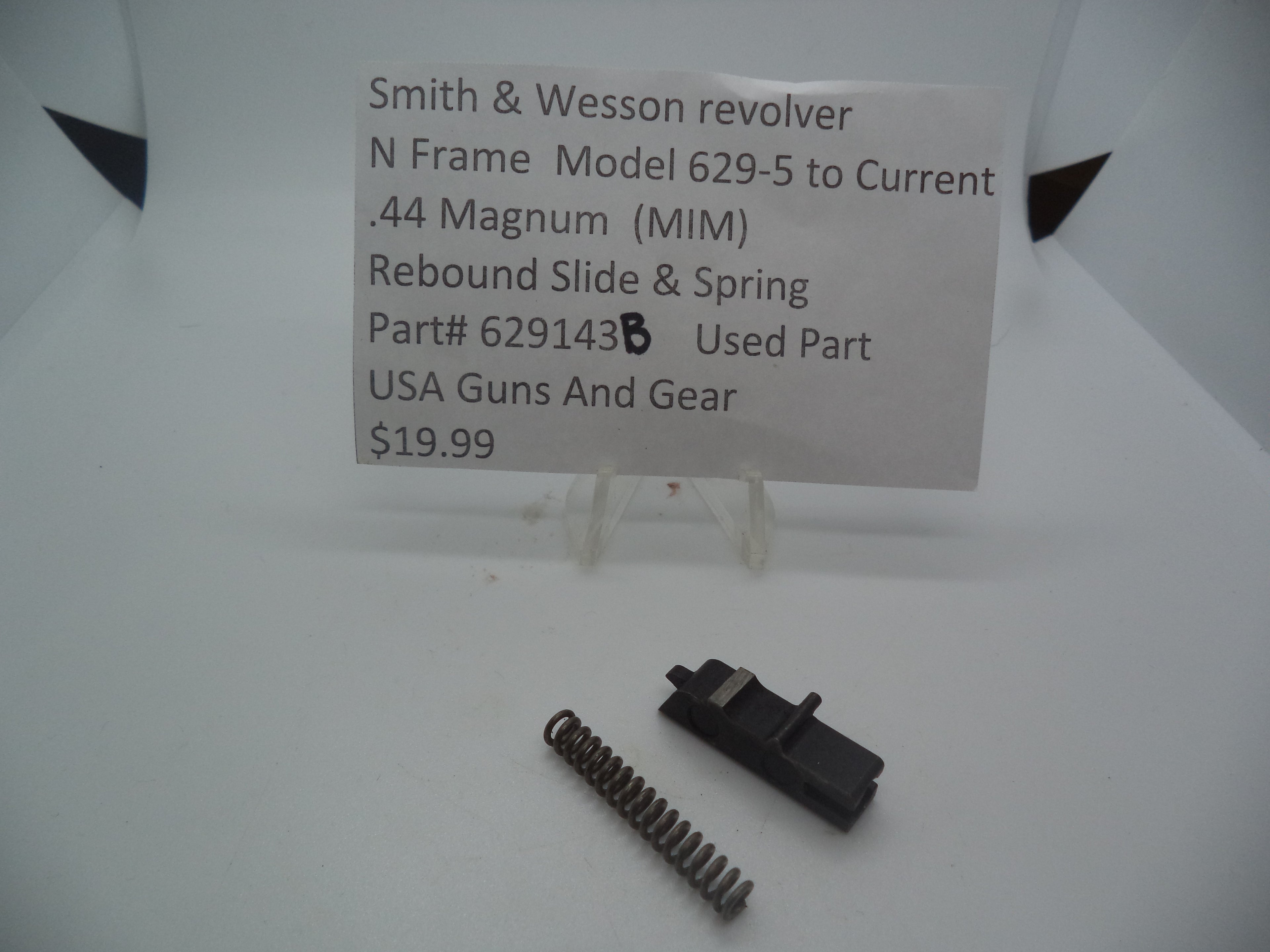 629143B Smith & Wesson N Frame Model 629-5 Rebound Slide Spring .44 Mag Used Part