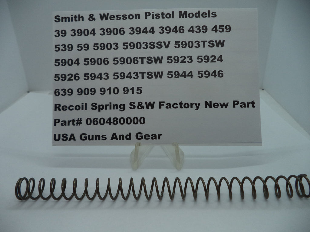 S&W Gun Part Recoil Spring Models 39 3904 59 5903 5903SSV 060480000