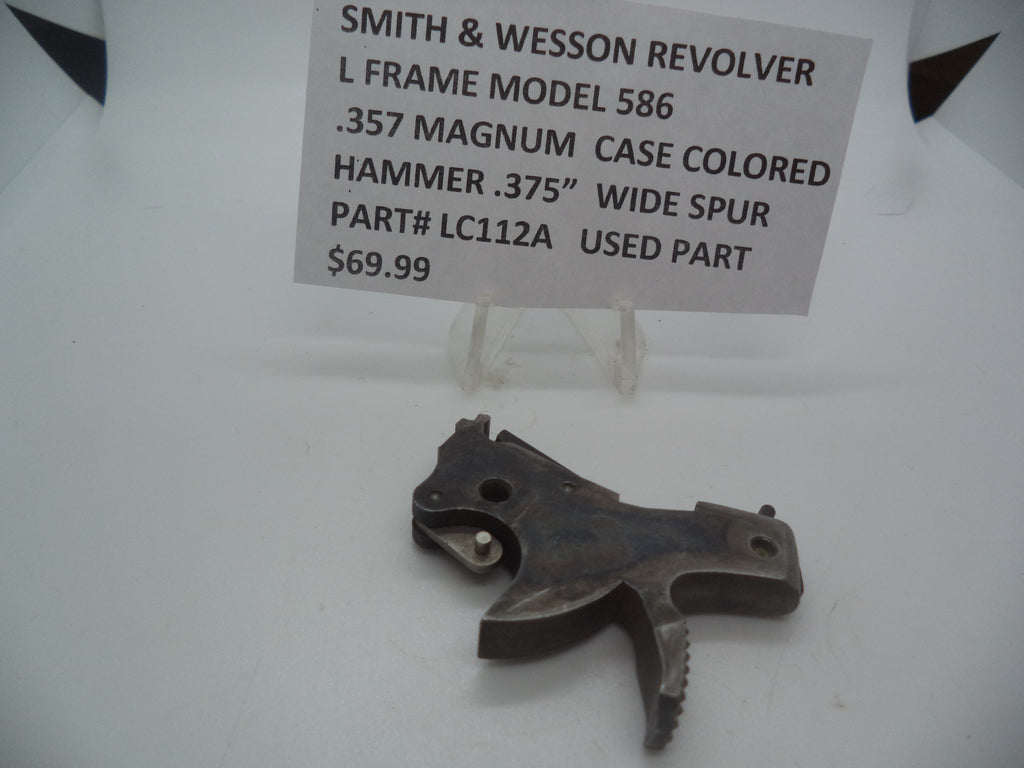 Smith & Wesson L Frame Model 586 Hammer .375" Wide Spur Case Colored .357 Magnum Used - LC112A