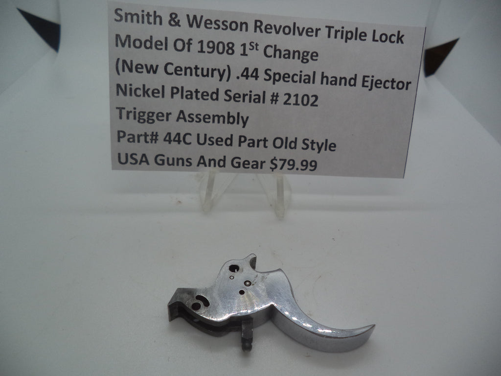Smith & Wesson .44 Special Trigger Assembly Nickel Plated New Century Triple Lock 44C