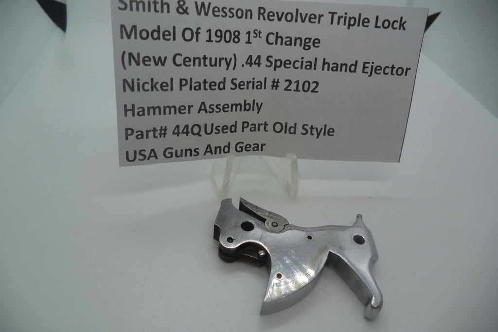 Smith & Wesson Revolver .44 Special Hammer Assembly New Century Triple Lock Model 1908 Used 44CA