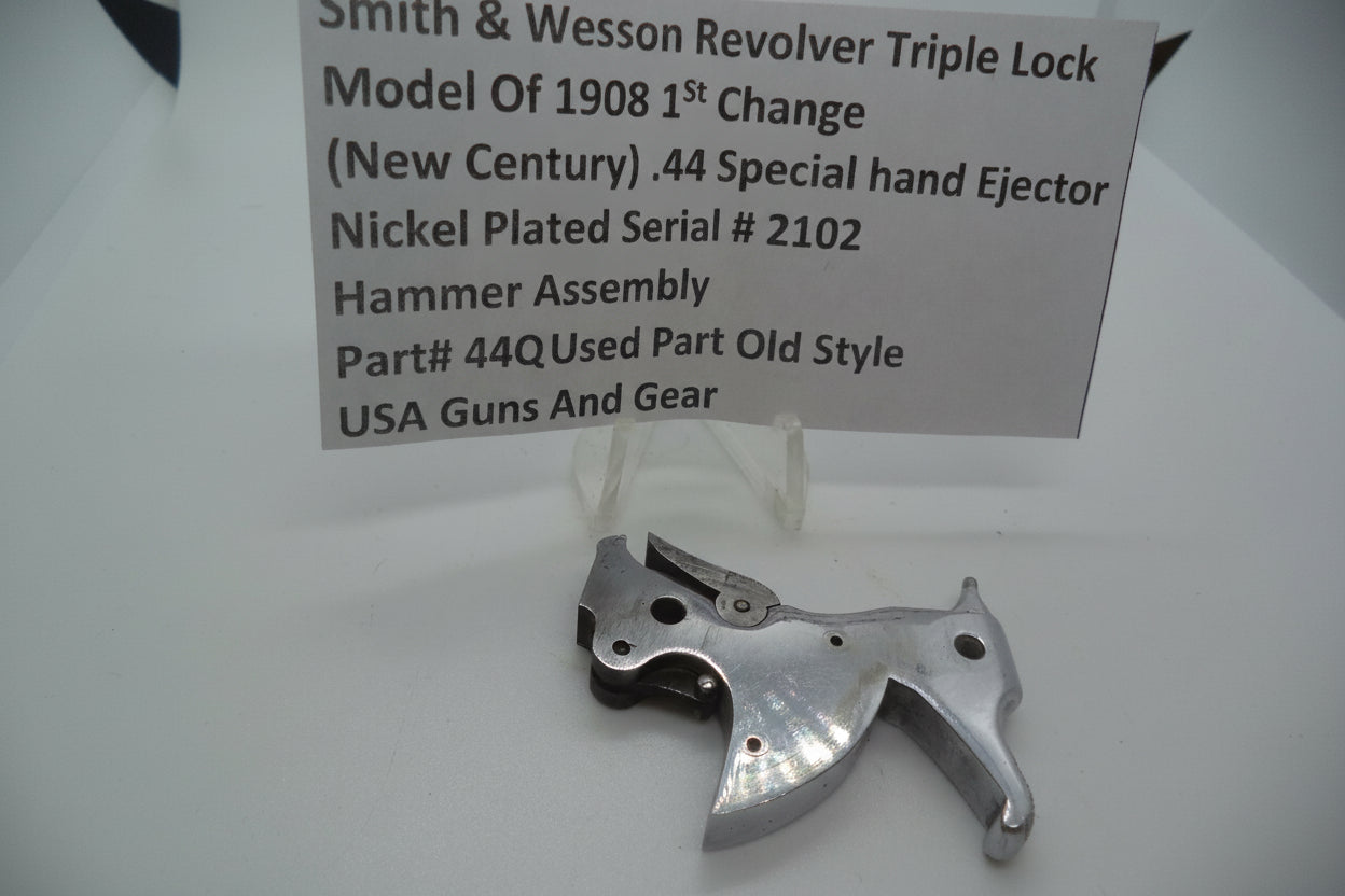 Smith & Wesson Revolver .44 Special Hammer Assembly New Century Triple Lock Model 1908 Used 44CA