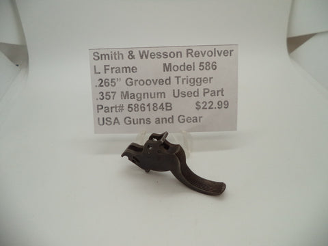 586184B Smith & Wesson L Frame Model 586 Trigger .265" Wide .357 Magnum Used