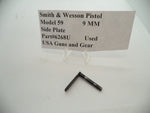62698u Smith & Wesson Pistol Model 59 9MM  Side Plate Used Part