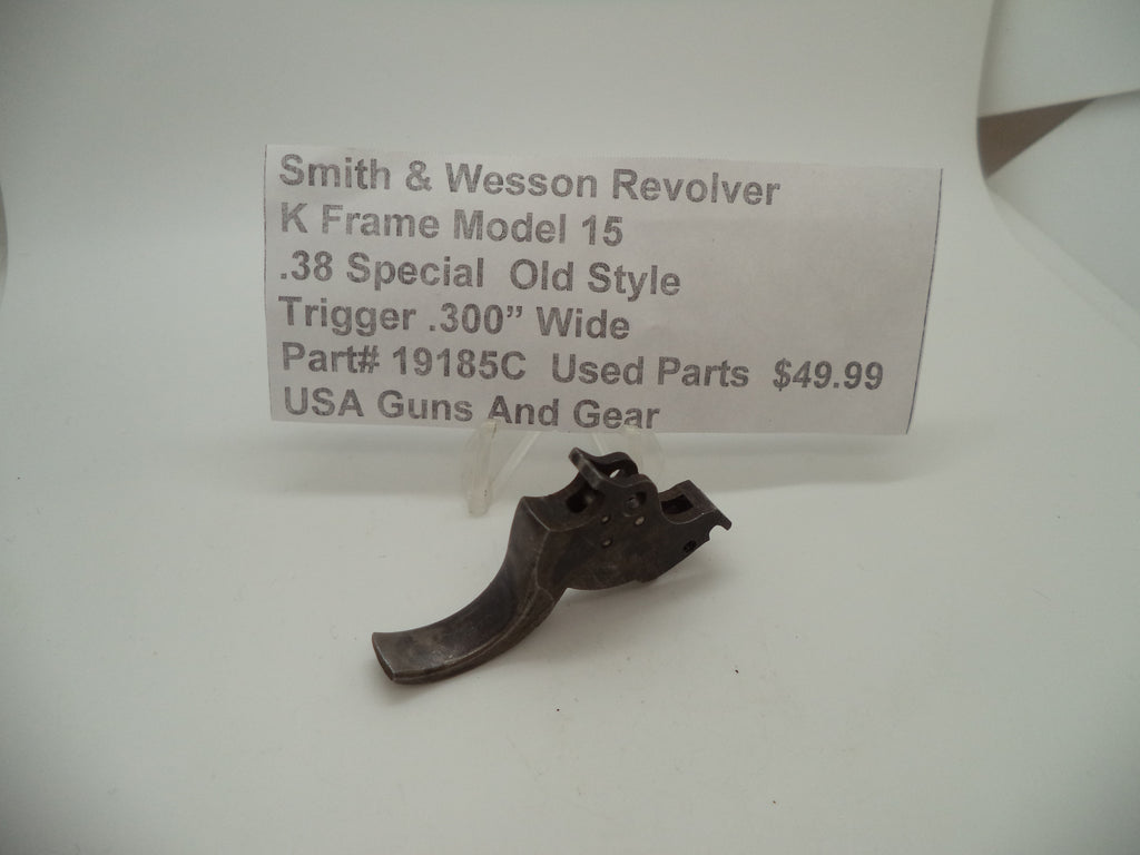 Smith & Wesson K Frame Model 15 Trigger .300" Wide .38 Special Used Part 19185