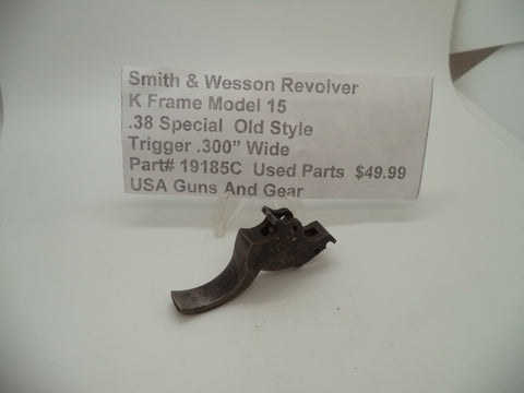Smith & Wesson K Frame Model 15 Trigger .300" Wide .38 Special Used Part 19185
