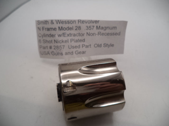 2857 Smith & Wesson N Frame Model 28 .357 Magnum Cylinder w/Extractor Non-Recessed Used