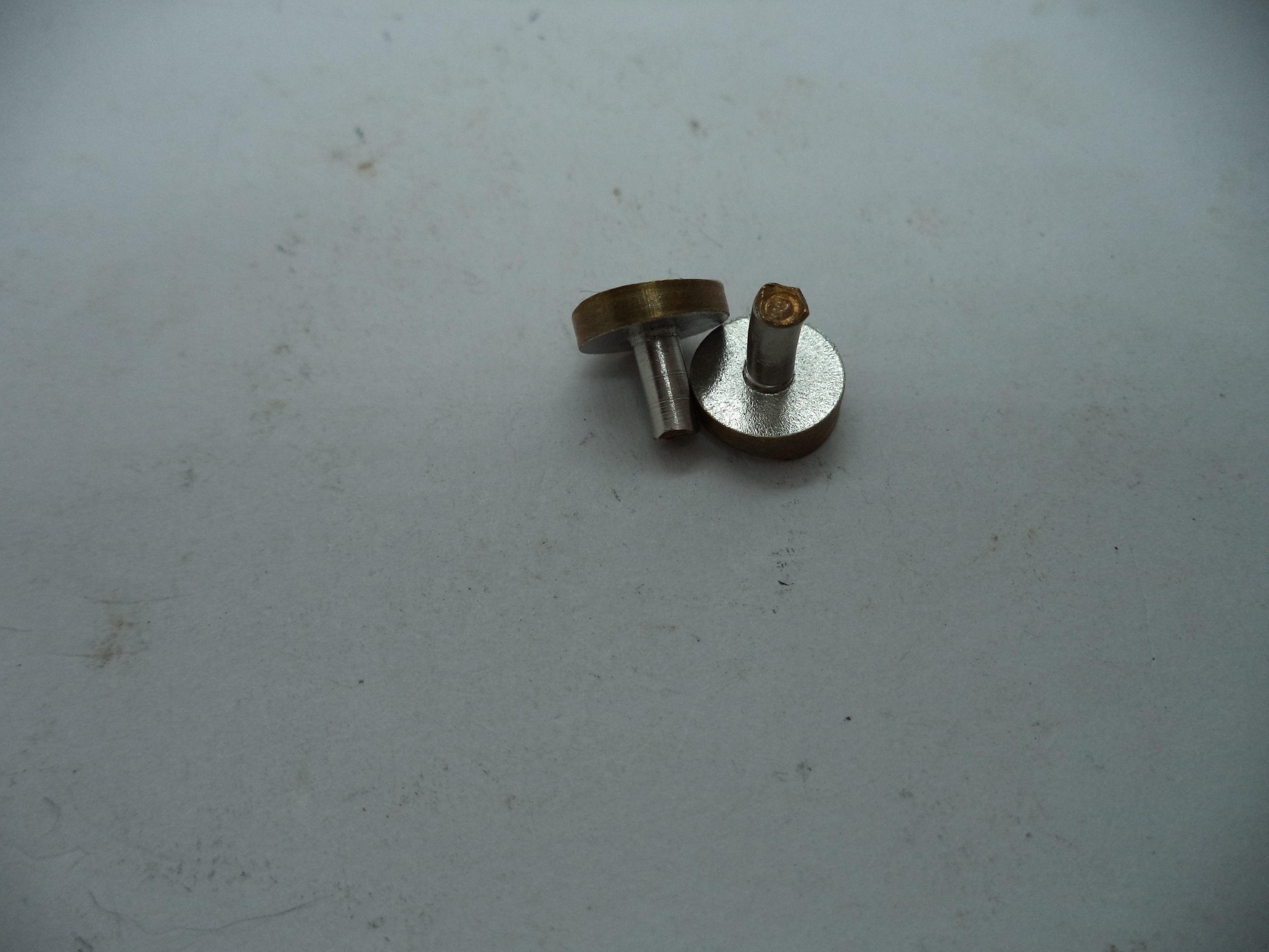 SW11 Smith & Wesson Vintage Revolver Pistol Grip Medallion Pair New Old Stock