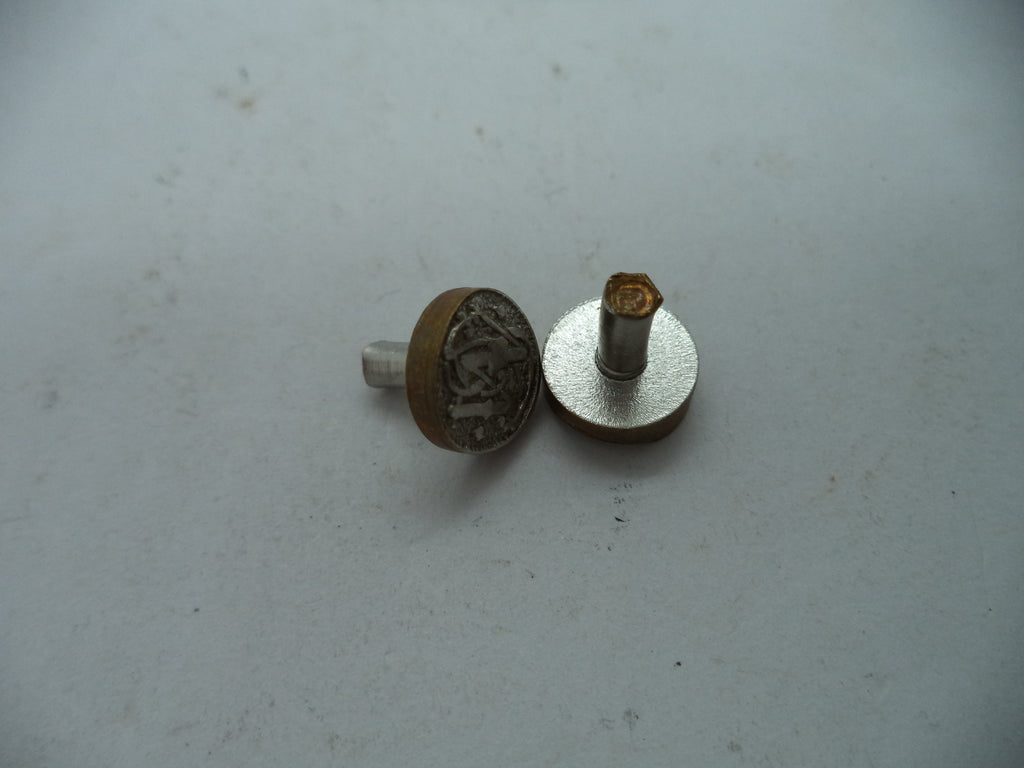 SW11 Smith & Wesson Vintage Revolver Pistol Grip Medallion Pair New Old Stock