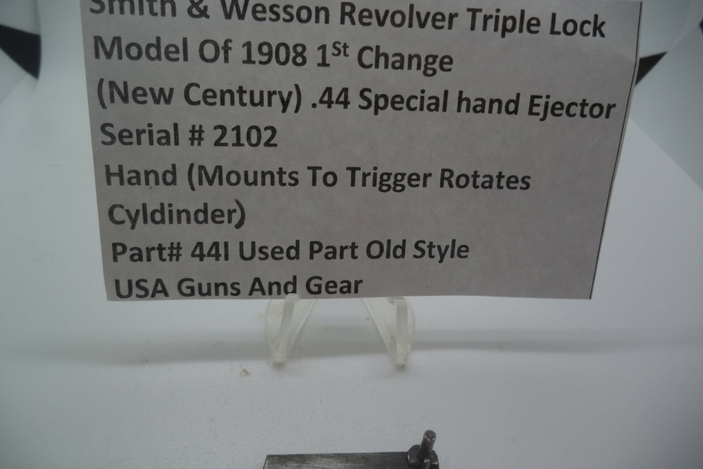 Smith & Wesson Revolver .44 Special Hand New Century Triple Lock Model 1908 Used 44I