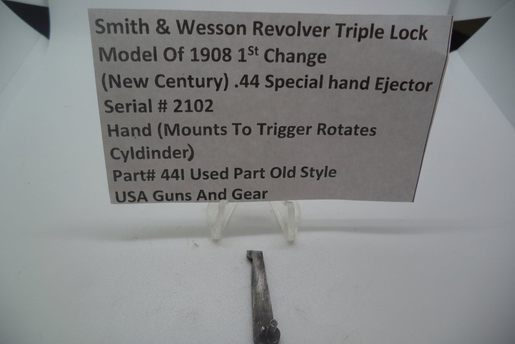 Smith & Wesson Revolver .44 Special Hand New Century Triple Lock Model 1908 Used 44I