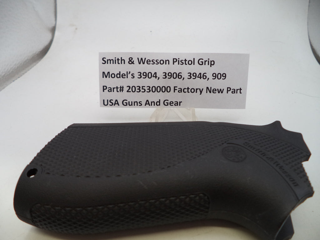 Smith & Wesson Black Plastic Grips Models 909, 3904, 3906 & 3946 9mm - 203530000