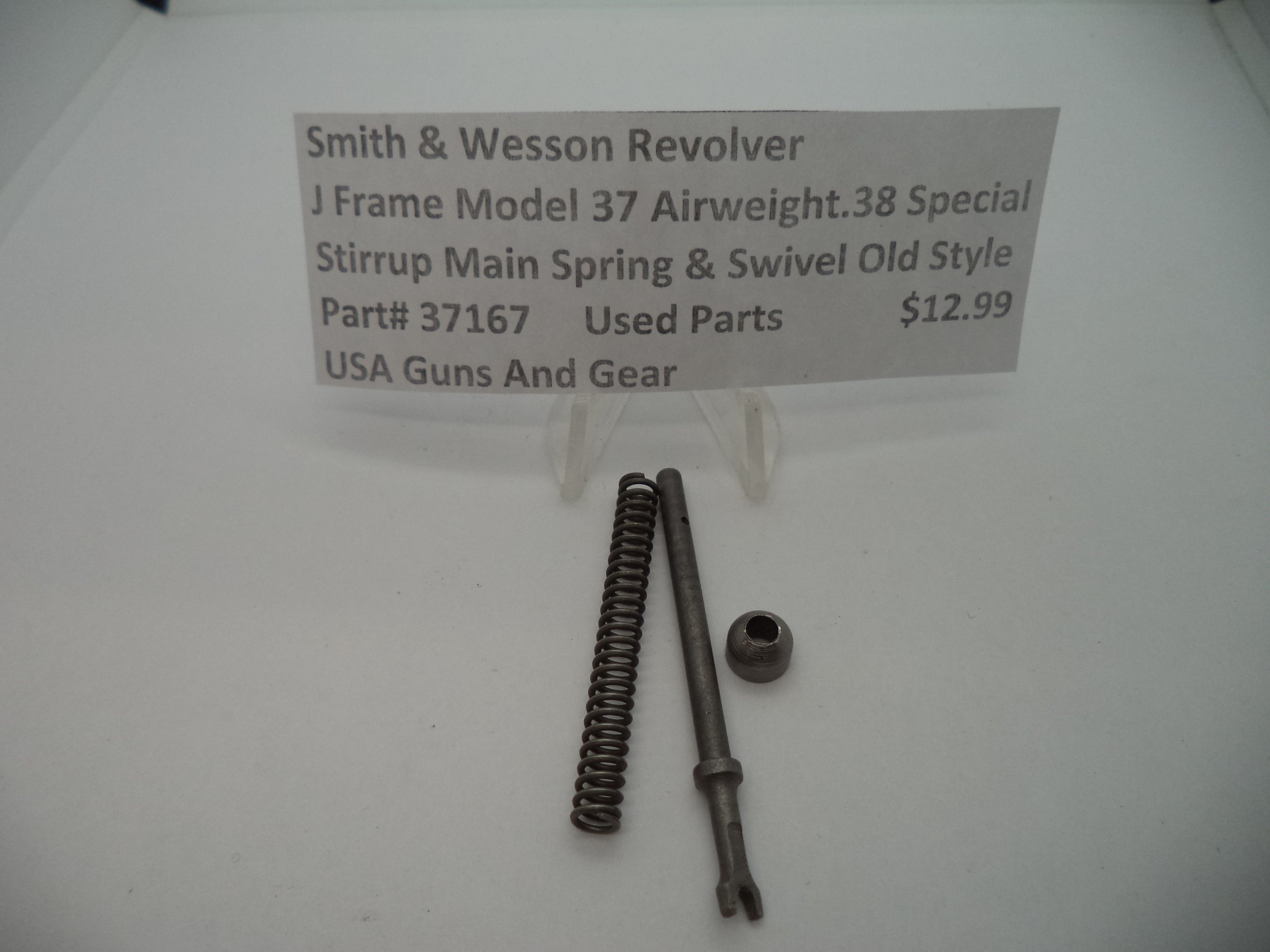 37167 Smith & Wesson J Frame Model 37 Stirrup Main spring & Swivel Used