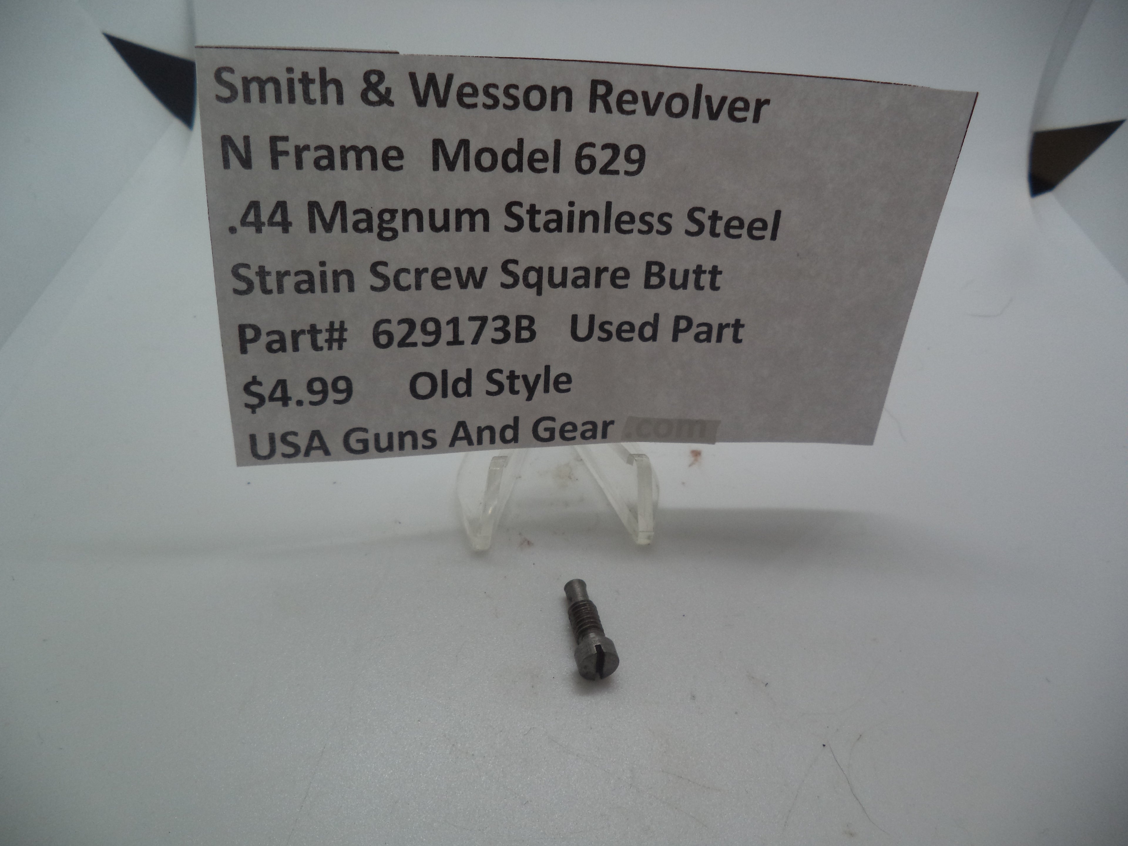 629173B Smith & Wesson N Frame Revolver Model 629 .44 Mag Strain Screw Square Butt