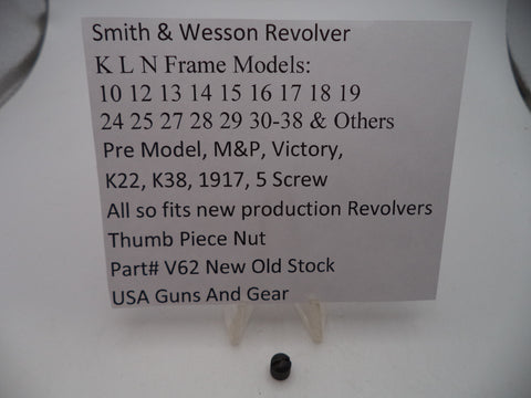 V62 Smith & Wesson New J K L N Frame Knurled Thumb Piece Nut Vintage -                                USA Guns And Gear-Your Favorite Gun Parts Store